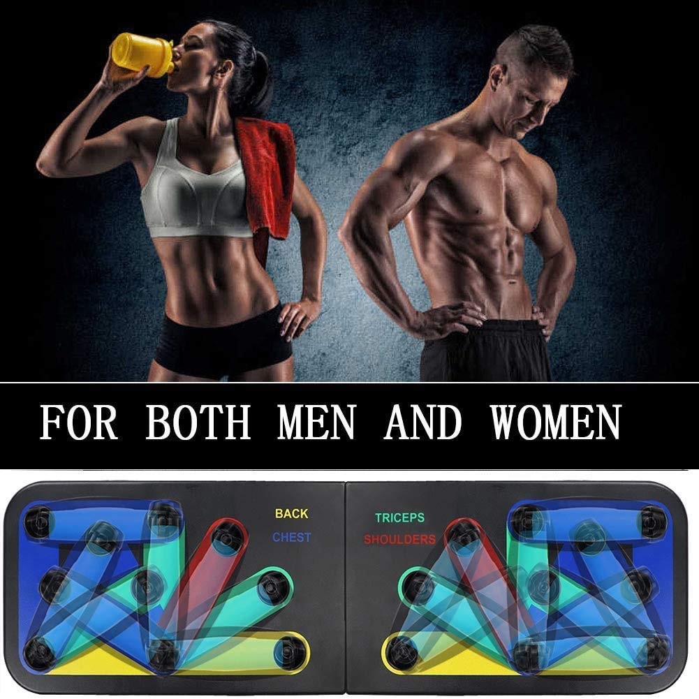 14 in 1 Push-Up Rack Board Training Sport Workout Fitness Gym Equipment Push Up Stand askddeal.com