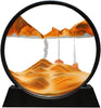 Moving Sand Art Picture Round Glass 3D