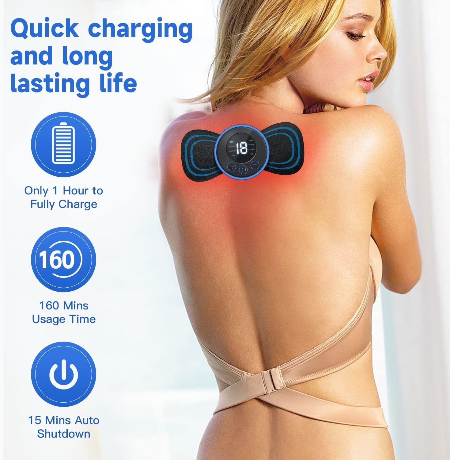 Body Massager,Wireless Portable Neck Massager